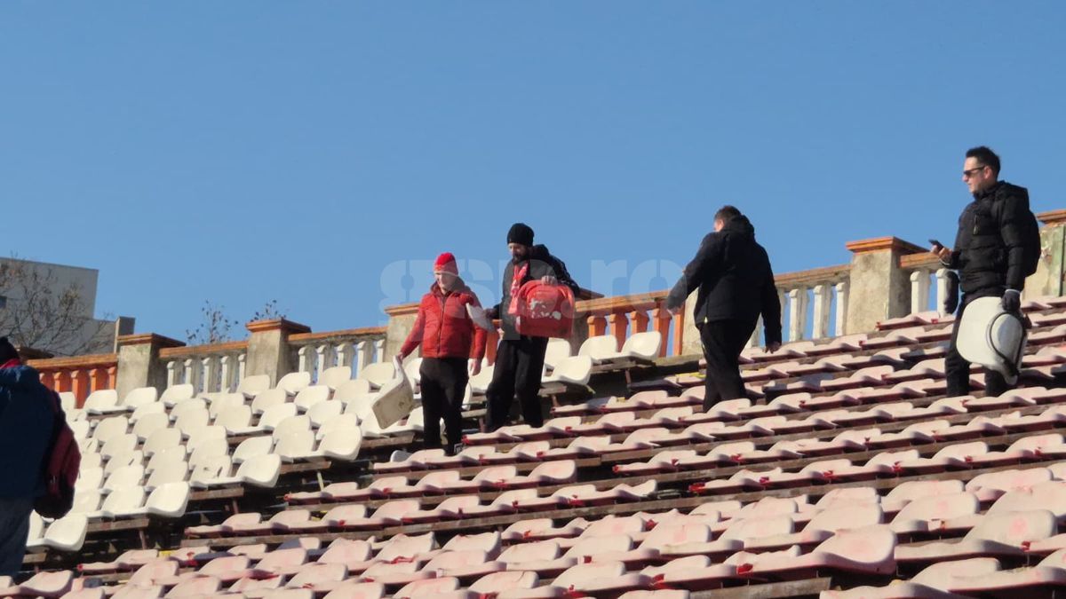 Demolarea stadionului Dinamo, imagini de Cristi Preda