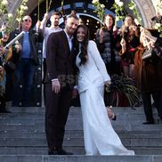 Radu Drăgușin și Ioana s-au căsătorit la Primăria Sectorului 1 / Foto: Andrei Furnigă GSP