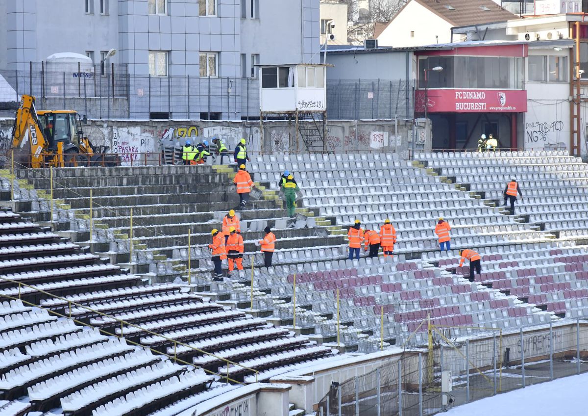Demolarea stadionului Dinamo, imagini de Cristi Preda
