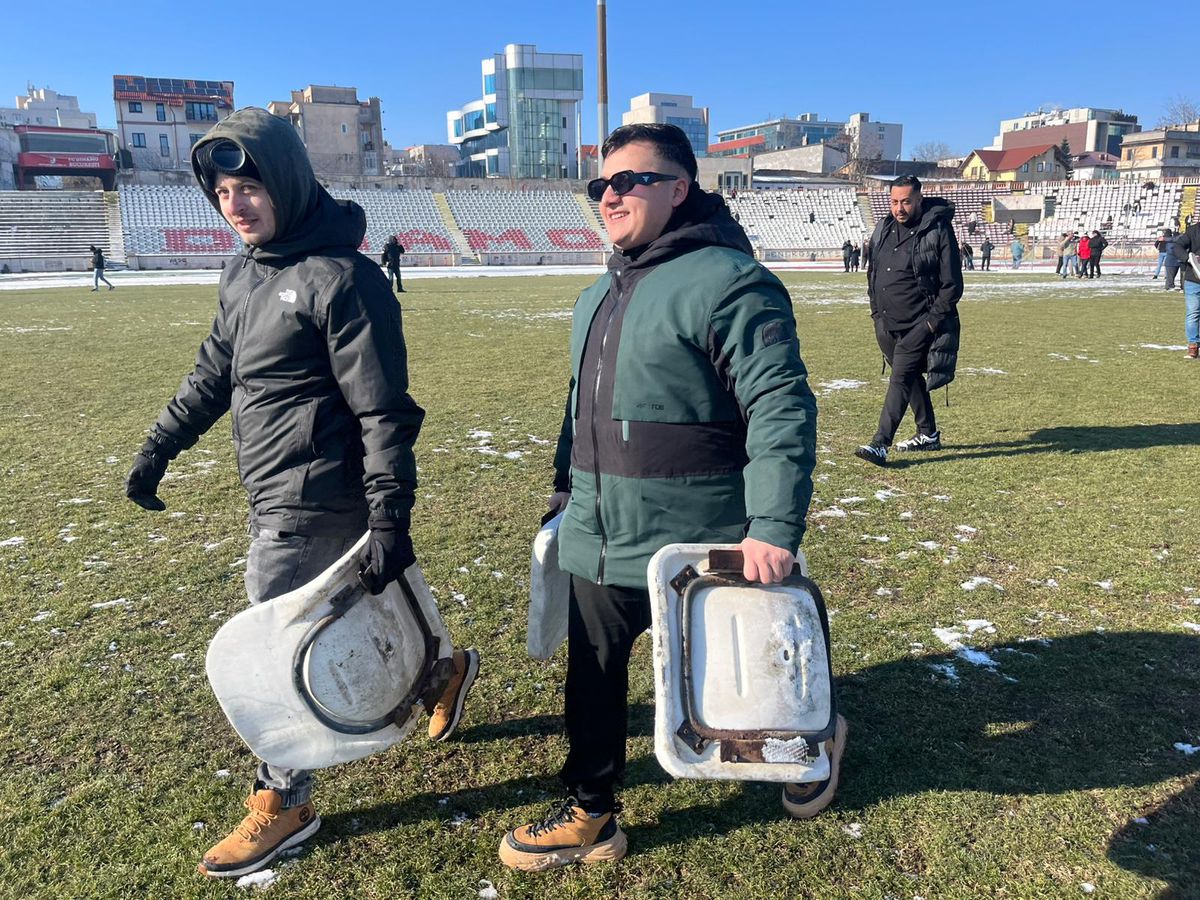Buldozerele pun la pământ arena Dinamo: cadre spectaculoase surprinse de fotoreporterul GSP Cristi Preda, într-o zi istorică pentru „câini”