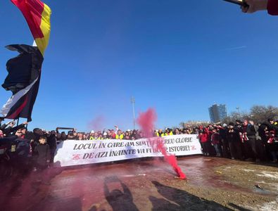 Moment istoric: începe demolarea stadionului Dinamo!