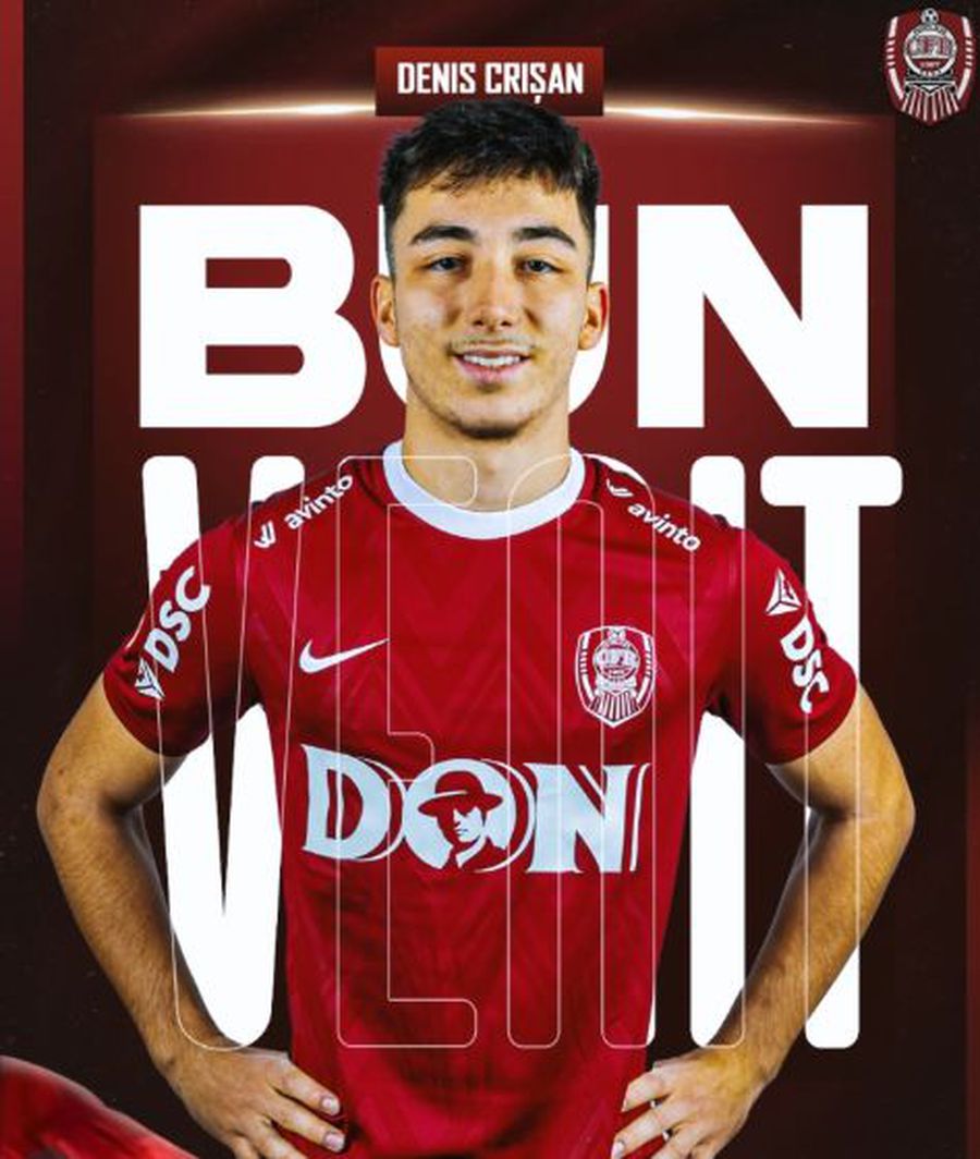 Poza pentru articolul Internaționalul român de tineret, prezentat oficial în Superliga: „Își dă adversarii cap în cap! Fără îndoială, este un nume pentru România”