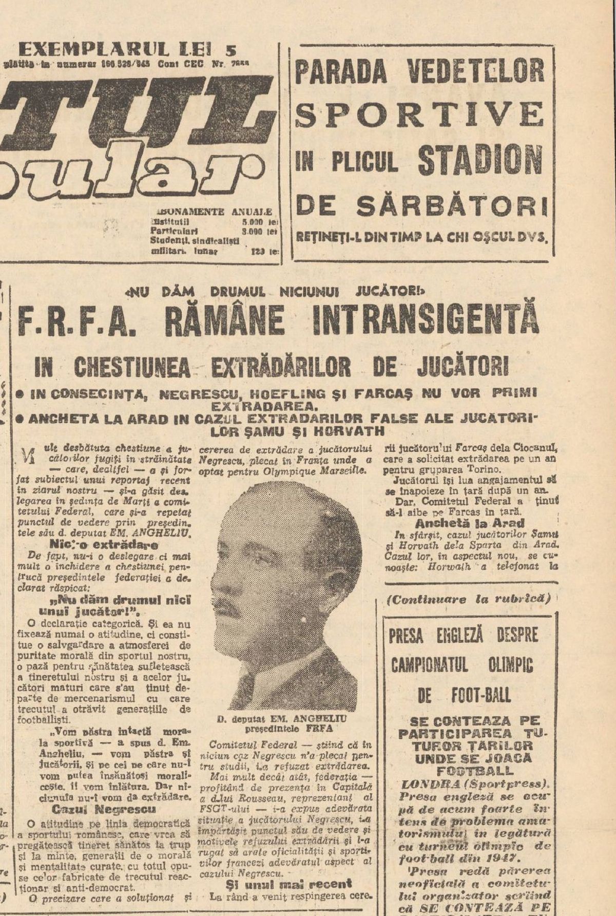 Alexandru Negrescu - Columbia