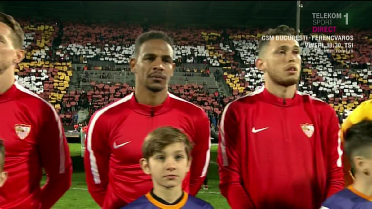CFR CLUJ - SEVILLA 1-1 // FOTO Scenografie superbă reușită de suporterii clujenilor + De ce a fost meciul întârziat cu 6 minute
