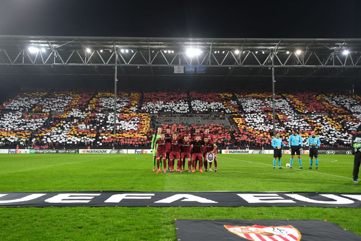 CFR CLUJ - SEVILLA // GALERIE FOTO Scenografie superbă reușită de suporterii clujenilor