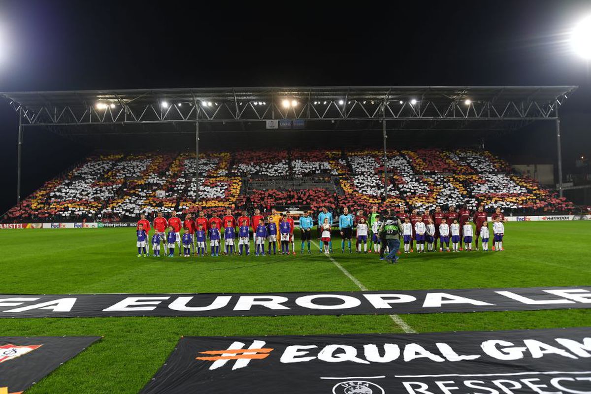 CFR CLUJ - SEVILLA // GALERIE FOTO Scenografie superbă reușită de suporterii clujenilor