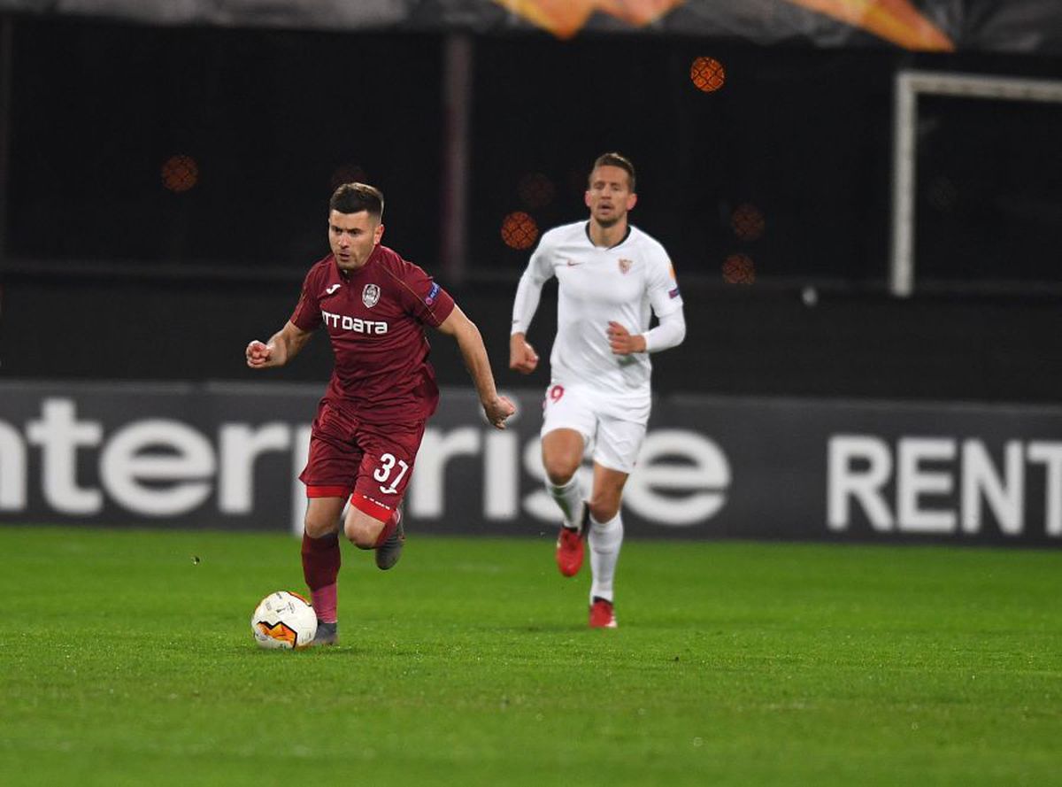 CFR CLUJ - SEVILLA 1-1 // Ciprian Deac, după golul marcat cu ajutorul tehnologiei video: „M-am obișnuit fără VAR”
