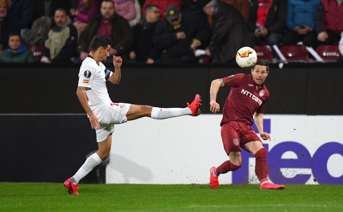 CFR CLUJ - SEVILLA 1-1 // Ciprian Deac, după golul marcat cu ajutorul tehnologiei video: „M-am obișnuit fără VAR”