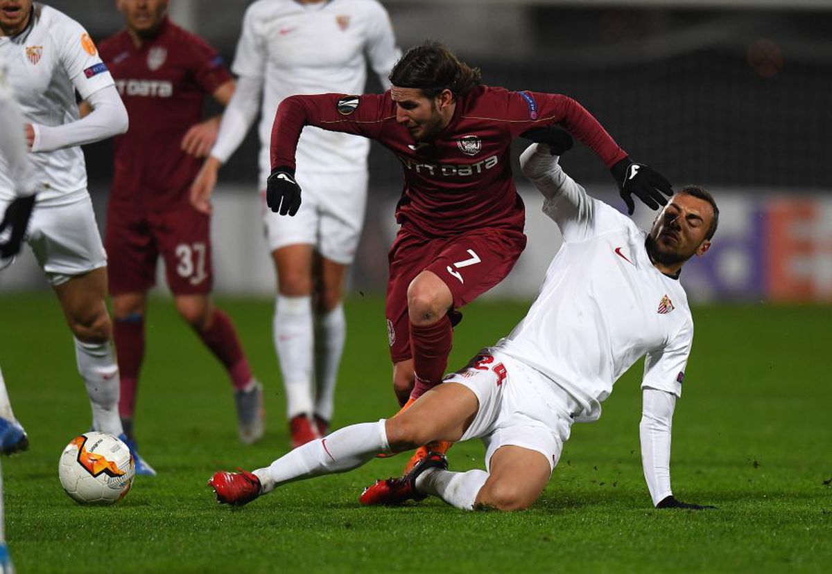 CFR CLUJ - SEVILLA 1-1 // Ciprian Deac, după golul marcat cu ajutorul tehnologiei video: „M-am obișnuit fără VAR”