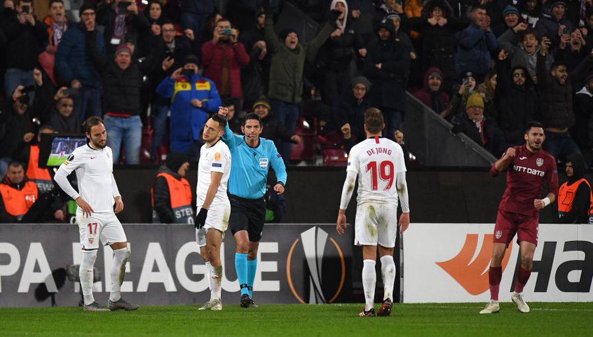 CFR CLUJ - SEVILLA 1-1 // Ciprian Deac, după golul marcat cu ajutorul tehnologiei video: „M-am obișnuit fără VAR”