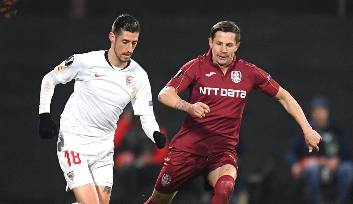 CFR CLUJ - SEVILLA 1-1 // Ciprian Deac, după golul marcat cu ajutorul tehnologiei video: „M-am obișnuit fără VAR”