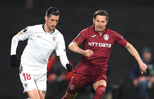 CFR CLUJ - SEVILLA 1-1 // Ciprian Deac, după golul marcat cu ajutorul tehnologiei video: „M-am obișnuit fără VAR”