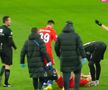 FOTO Experiment nereușit! Dragoș Nedelcu, trimis fundaș central, s-a accidentat în minutul 11 al duelului FCSB - Chindia