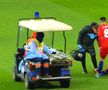 FOTO Experiment nereușit! Dragoș Nedelcu, trimis fundaș central, s-a accidentat în minutul 11 al duelului FCSB - Chindia