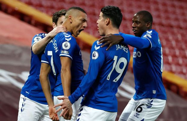 Everton, prima victorie cu Liverpool, pe Anfield, după 22 de ani! Echipa lui Klopp, în criză