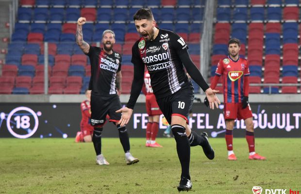 VIDEO Gicu Grozav, hat-trick de senzație în Ungaria! A fost introdus în minutul 55 și a răpus-o pe MOL Fehervar