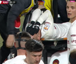 Accidentare urâtă în CFR Cluj - Rapid: s-a tăvălit de durere
