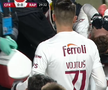 Accidentare urâtă în CFR Cluj - Rapid: s-a tăvălit de durere