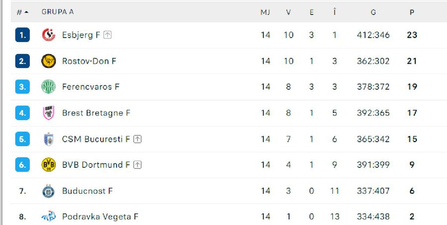 CSM București - Esbjerg 29-29, în ultimul meci al grupei din Liga Campionilor »  Ce urmează pentru „tigroaice”