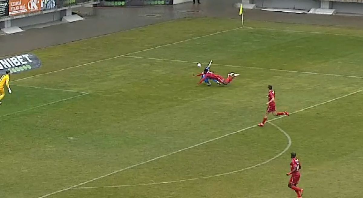 4 minute de foc în Chindia - Botoșani » Penalty refuzat gazdelor + gol marcat dintr-o poziție la limită