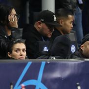 Kanye West, Bianca Censori și Ty Dolla $ign la Inter – Atletico Madrid // foto: Guliver/gettyimages
