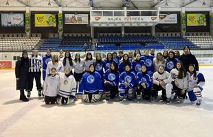 Fetele au cucerit patinoarele în weekend-ul trecut » România a participat la Global Girls' Game, un „meci uriaș” care s-a disputat pe toate continentele