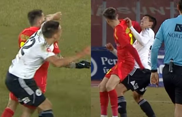 Charalambous și Sabău, reacții diferite în faze asemănătoare: „E de roșu” vs. „Unde mai e fotbalul dacă nu încurajăm duelurile?”