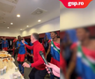 MM Stoica, fiesta în vestiar după FCSB - PAOK. FOTO: captură video FCSB