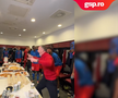 MM Stoica, fiesta în vestiar după FCSB - PAOK. FOTO: captură video FCSB