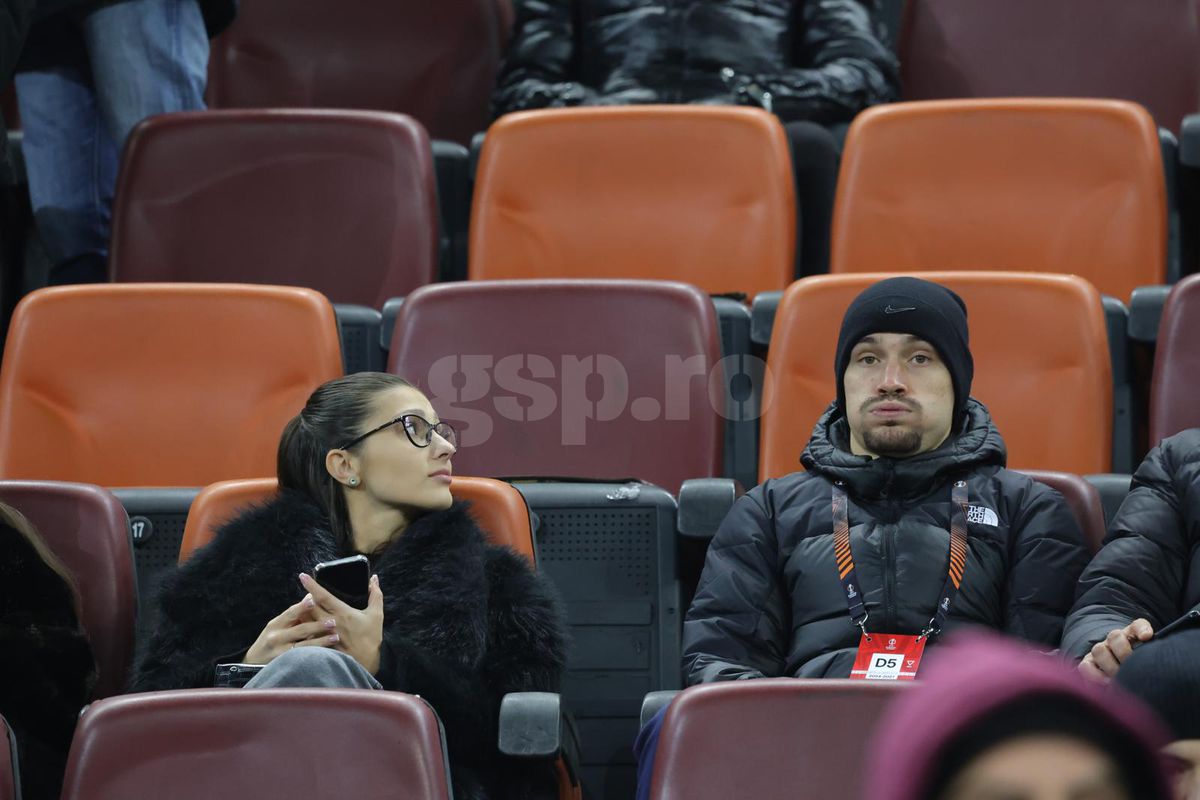 Cu cine a venit Darius Olaru la FCSB - PAOK: au atras toate privirile pe Arena Națională » Alți oaspeți de gală la meci