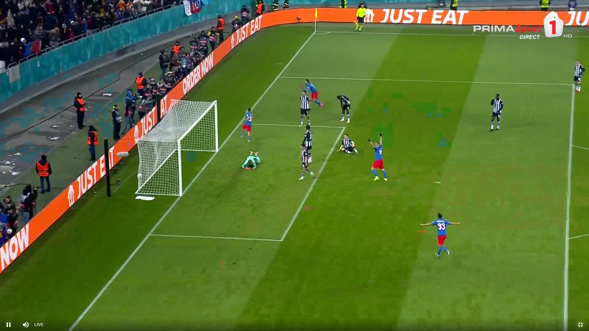 Cisotti, gol în FCSB - PAOK