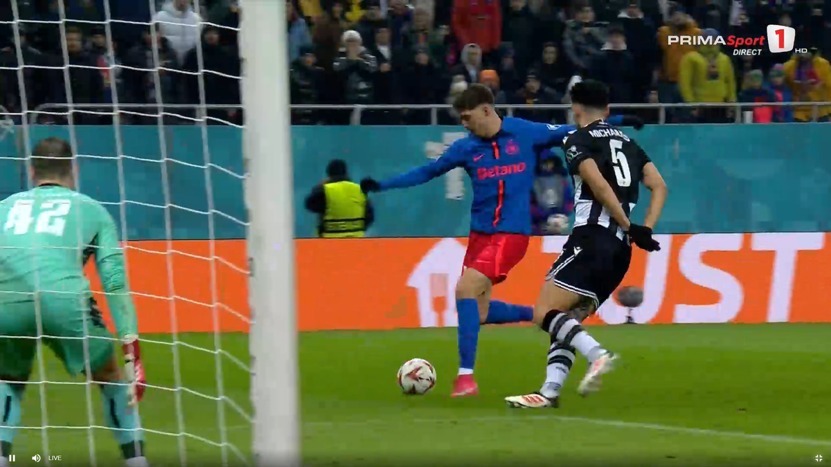 Cisotti, gol în FCSB - PAOK