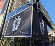 Suporterii lui PAOK fac spectacol în Centrul Vechi din București înaintea duelului cu FCSB, foto: Remus Dinu