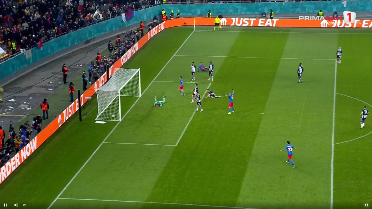 Cisotti, gol în FCSB - PAOK