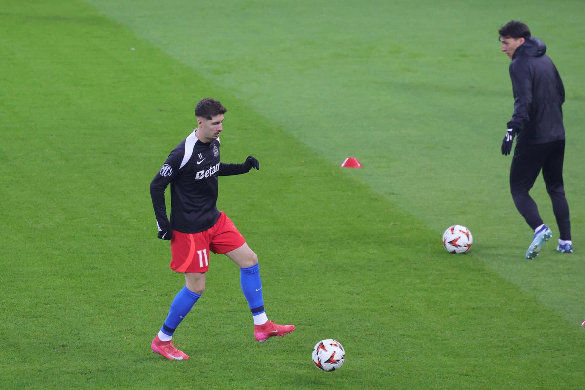 FCSB - PAOK, retur play-off pentru „optimile” Europa League // 20.02.2025 » Imagini de la încălzire