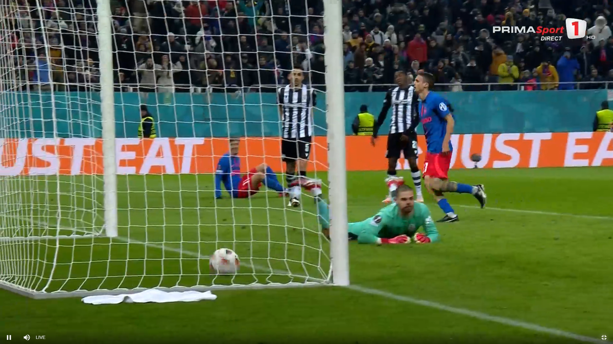 Cisotti, gol în FCSB - PAOK