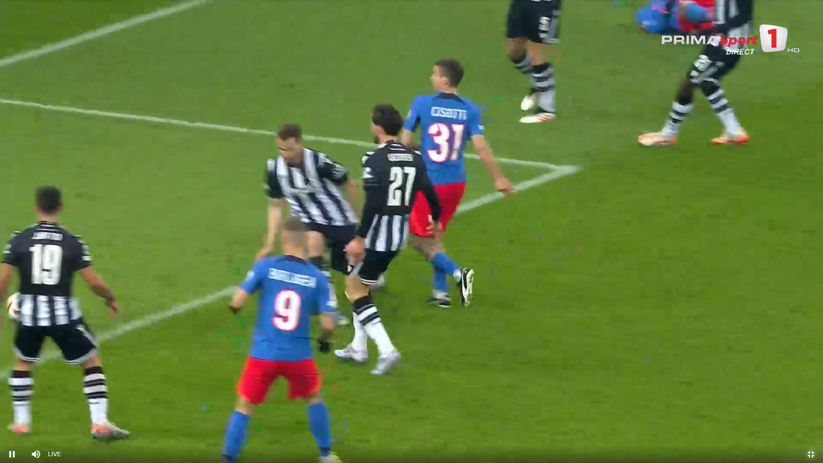 Cisotti, gol în FCSB - PAOK