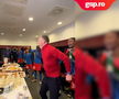 MM Stoica, fiesta în vestiar după FCSB - PAOK. FOTO: captură video FCSB
