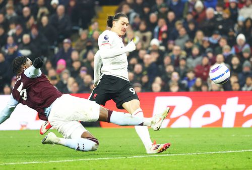 Darwin Nunez, în meciul cu Aston Villa /  foto: Guliver/gettyimages