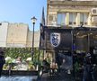 Suporterii lui PAOK fac spectacol în Centrul Vechi din București înaintea duelului cu FCSB, foto: Remus Dinu