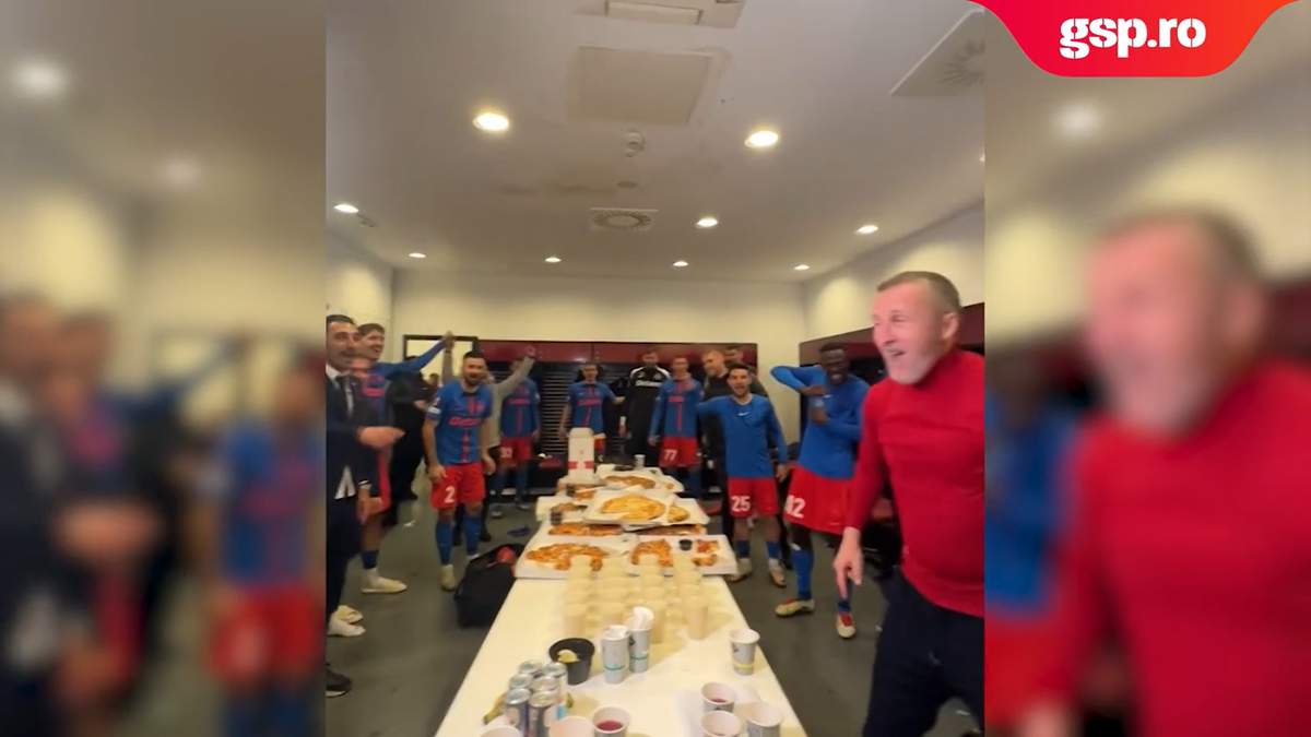 Moment savuros! Mihai Stoica a intrat în vestiar și a schimbat versurile scandării: „Stați puțin. Asta e varianta oficială!”