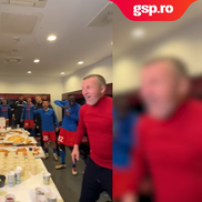 MM Stoica, fiesta în vestiar după FCSB - PAOK. FOTO: captură video FCSB