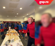 MM Stoica, fiesta în vestiar după FCSB - PAOK. FOTO: captură video FCSB