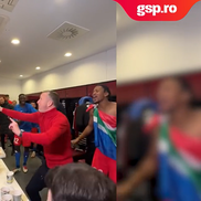 MM Stoica, fiesta în vestiar după FCSB - PAOK. FOTO: captură video FCSB