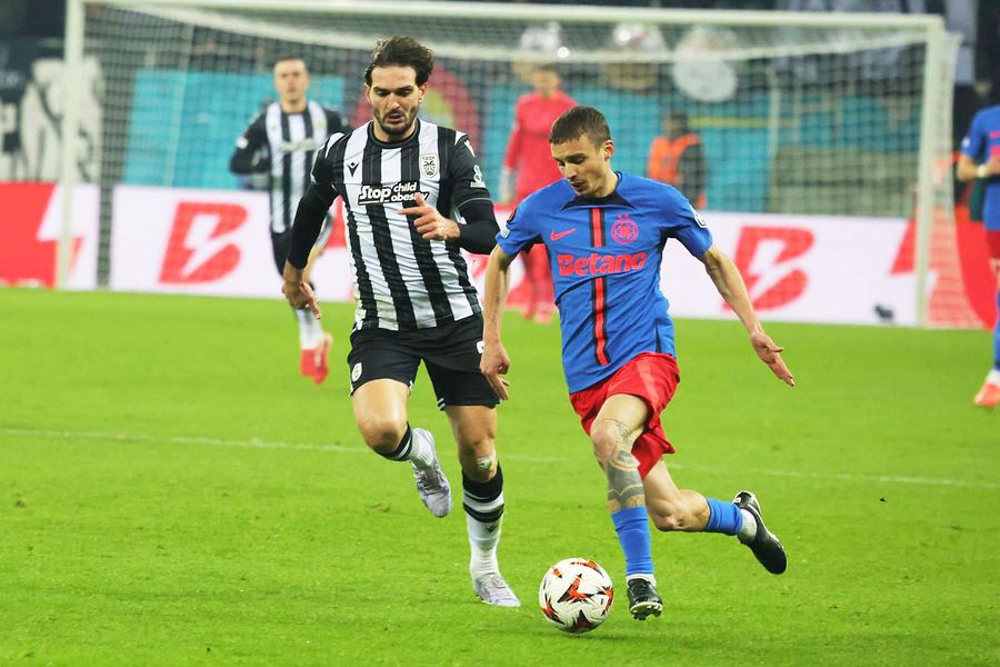 FCSB - PAOK, Juri Cisotti / Foto: Ionuț Iordache GSP Daniel Pancu a lăudat un jucător de la FCSB: „E fantastic, de nivel european”