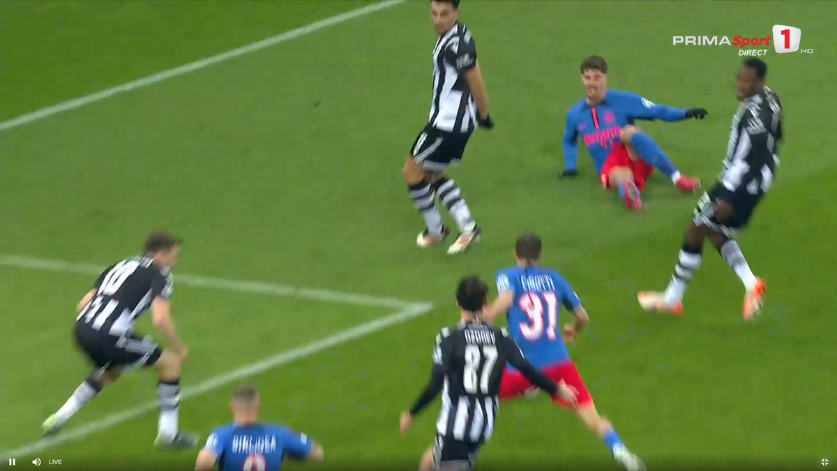 Cisotti, gol în FCSB - PAOK