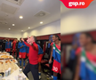 MM Stoica, fiesta în vestiar după FCSB - PAOK. FOTO: captură video FCSB