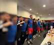 MM Stoica, fiesta în vestiar după FCSB - PAOK. FOTO: captură video FCSB