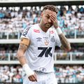 Neymar (34 de ani), extrema stânga de la Santos, a anunțat că s-ar putea retrage în decembrie/ foto Imago Images