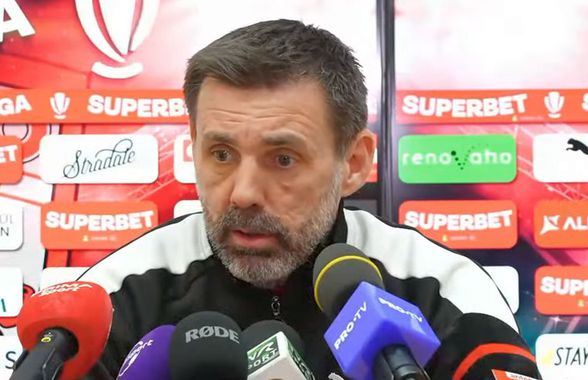 Kopic l-a mustrat în conferință, înainte de Rapid - Dinamo: „Nu am fost mulțumit, aștept mai mult din partea lui”